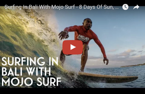 Surfing in Bali with Mojo