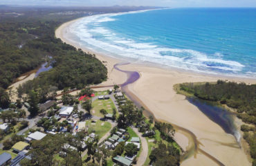 Spot X Surf Camp from the sky